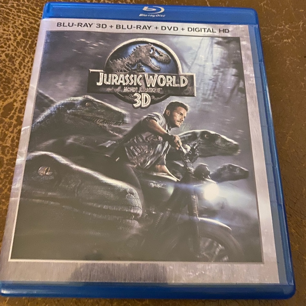Jurassic World Blu-Ray, DVD, and Blu-Ray 3D